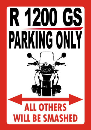 R 1200 GS PARKING ONLY